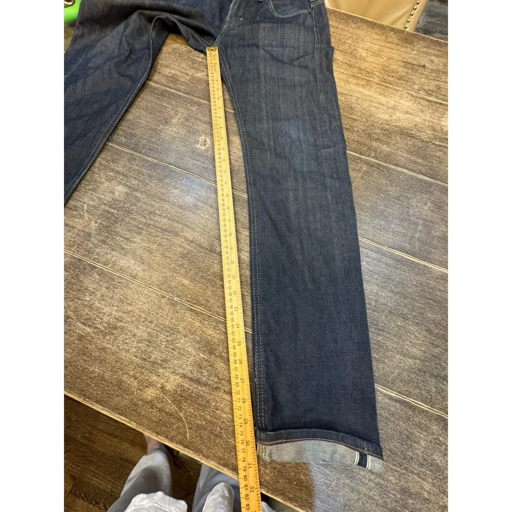 Edwin SEN Skinny Black Japan Selvedge  Blue Raw State ES505S Size 28 By 33